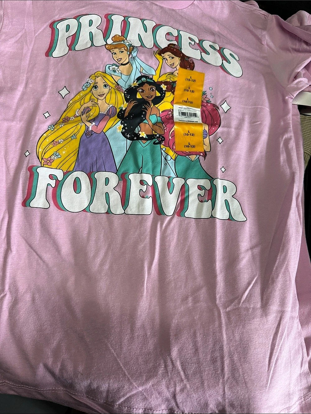 Disney Princess Girls Short Sleeve Graphic T-Shirt Pink Short Sleeve Graphic